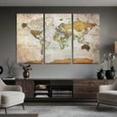 Personalized World Map Canvas Print – Colorful Watercolor by MyGreatCanvas | Canvas Wall Art Prints | Photo Prints & Wall Decor