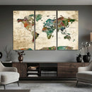 World Map Canvas Print – Framed Detailed Map of the World by MyGreatCanvas | Canvas Wall Art Prints | Photo Prints & Wall Decor