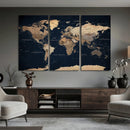 World Map Canvas Print – Detailed Map of the World Wall Art by MyGreatCanvas | Canvas Wall Art Prints | Photo Prints & Wall Decor