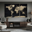 World Map Wall Art Print – Detailed Map of the World Wall by MyGreatCanvas | Canvas Wall Art Prints | Photo Prints & Wall Decor