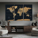 Framed Large World Map Wall Art Canvas Print – Stunning by MyGreatCanvas | Canvas Wall Art Prints | Photo Prints & Wall Decor