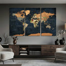Vintage World Map Canvas Wall Art – Detailed Map with by MyGreatCanvas | Canvas Wall Art Prints | Photo Prints & Wall Decor