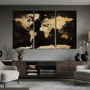 Extra Large World Map Canvas Print – Detailed Map Classic