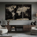 Detailed World Map Wall Art Print - Large Framed World Map