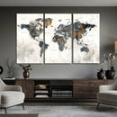 World Map Wall Art Canvas Print for Office Wall Decor by MyGreatCanvas | Canvas Wall Art Prints | Photo Prints & Wall Decor