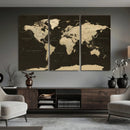 World Map Canvas Print – Framed World Map Wall Art for