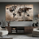 Black and White World Map Canvas Print – Framed Wall Art for by MyGreatCanvas | Canvas Wall Art Prints | Photo Prints & Wall Decor