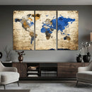 World Map Canvas Print – Colorful Abstract Travel Map, by MyGreatCanvas | Canvas Wall Art Prints | Photo Prints & Wall Decor