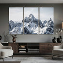 Snowy Mountain Range Canvas Print, Alpine Peaks Landscape by MyGreatCanvas | Canvas Wall Art Prints | Photo Prints & Wall Decor