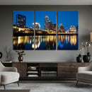 Austin Skyline Wall Art Canvas Print, Austin Downtown Night by MyGreatCanvas | Canvas Wall Art Prints | Photo Prints & Wall Decor