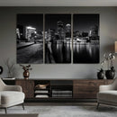 Boston Wall Art Canvas Print, Boston City Downtown Night by MyGreatCanvas | Canvas Wall Art Prints | Photo Prints & Wall Decor