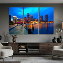 Boston Wall Art Canvas Print, Boston City Downtown Night by MyGreatCanvas | Canvas Wall Art Prints | Photo Prints & Wall Decor