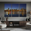 Chicago Wall Art Canvas Print - Chicago City Downtown Night by MyGreatCanvas | Canvas Wall Art Prints | Photo Prints & Wall Decor