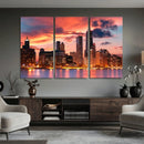 Chicago Wall Art Canvas Print - Chicago City Downtown Night by MyGreatCanvas | Canvas Wall Art Prints | Photo Prints & Wall Decor
