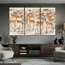 Gazelle Wall Art Canvas Print - Abstract Antelope Wall Art by MyGreatCanvas | Canvas Wall Art Prints | Photo Prints & Wall Decor