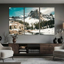 Snowy Mountain Wall Art Canvas Print, Alpine Pine Forest by MyGreatCanvas | Canvas Wall Art Prints | Photo Prints & Wall Decor