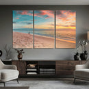 Beach Walk Wall Art Canvas Print – Soft Coastal Photography by MyGreatCanvas | Canvas Wall Art Prints | Photo Prints & Wall Decor
