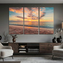 Sunset Beach Wall Art Canvas Print – Soft Coastal by MyGreatCanvas | Canvas Wall Art Prints | Photo Prints & Wall Decor