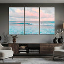 Ocean Wave Wall Art Canvas Print, Pastel Surf Seascape by MyGreatCanvas | Canvas Wall Art Prints | Photo Prints & Wall Decor