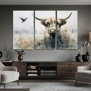 Abstract Highland Cow Animal Wall Art Canvas Print by MyGreatCanvas | Canvas Wall Art Prints | Photo Prints & Wall Decor