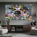 Graffiti Dog Wall Art Decor for Teen Bedroom - Abstract by MyGreatCanvas | Canvas Wall Art Prints | Photo Prints & Wall Decor
