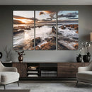 Rocky Coast Ocean Sunset Wall Art Canvas Print, Dramatic by MyGreatCanvas | Canvas Wall Art Prints | Photo Prints & Wall Decor