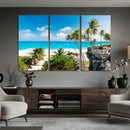 Tropical Beach Wall Art Canvas Print, Palm Tree Ocean by MyGreatCanvas | Canvas Wall Art Prints | Photo Prints & Wall Decor