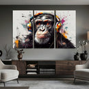 Dj Monkey Wall Art Canvas Print – Colorful Pop Art Banksy by MyGreatCanvas | Canvas Wall Art Prints | Photo Prints & Wall Decor