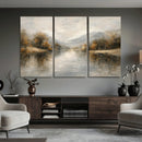 Abstract Landscape Wall Art Canvas Print, Modern Lake by MyGreatCanvas | Canvas Wall Art Prints | Photo Prints & Wall Decor
