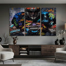 Graffiti American Football Player Street Art Wall Art Canvas by MyGreatCanvas | Canvas Wall Art Prints | Photo Prints & Wall Decor