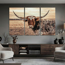 Texas Longhorn Wall Art Canvas Print – Western Cattle Ranch by MyGreatCanvas | Canvas Wall Art Prints | Photo Prints & Wall Decor