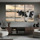 Texas Longhorn Bull Rustic Wall Art Canvas Print by MyGreatCanvas | Canvas Wall Art Prints | Photo Prints & Wall Decor