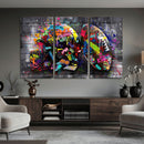 Graffiti American Football Helmet Street Art Wall Art Canvas by MyGreatCanvas | Canvas Wall Art Prints | Photo Prints & Wall Decor