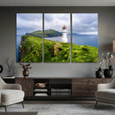 Coastal Lighthouse Wall Art Canvas Print, Cliffside Ocean by MyGreatCanvas | Canvas Wall Art Prints | Photo Prints & Wall Decor