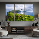 Cliffside Lighthouse Wall Art Canvas Print – Coastal by MyGreatCanvas | Canvas Wall Art Prints | Photo Prints & Wall Decor