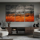 Black Orange Abstract Wall Art Canvas Print Modern Textured by MyGreatCanvas | Canvas Wall Art Prints | Photo Prints & Wall Decor