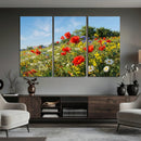Wildflower Meadow Wall Art Canvas Print – Colorful Poppy and by MyGreatCanvas | Canvas Wall Art Prints | Photo Prints & Wall Decor