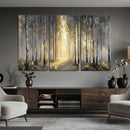 Abstract Birch Forest Wall Art Canvas Print – Modern Neutral by MyGreatCanvas | Canvas Wall Art Prints | Photo Prints & Wall Decor