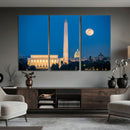 Washington DC Skyline Wall Art Canvas Print – Lincoln by MyGreatCanvas | Canvas Wall Art Prints | Photo Prints & Wall Decor