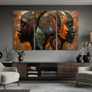 Abstract Afro American Women Wall Art Canvas Print by MyGreatCanvas | Canvas Wall Art Prints | Photo Prints & Wall Decor