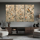 Vintage Birds and Flowers Wall Art Canvas Print, Botanical by MyGreatCanvas | Canvas Wall Art Prints | Photo Prints & Wall Decor
