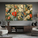 Vintage Birds and Flowers Wall Art Canvas Print, Botanical by MyGreatCanvas | Canvas Wall Art Prints | Photo Prints & Wall Decor