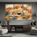 Geometric Boho Abstract Wall Art Canvas Print, Orange Blue by MyGreatCanvas | Canvas Wall Art Prints | Photo Prints & Wall Decor