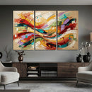 Geometric Abstract Wall Art Canvas Print, Orange Blue by MyGreatCanvas | Canvas Wall Art Prints | Photo Prints & Wall Decor
