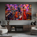 Jazz Band Canvas Wall Art — Jazz Club Singer Saxophone Print by MyGreatCanvas | Canvas Wall Art Prints | Photo Prints & Wall Decor