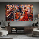 Jazz Band Canvas Wall Art — Jazz Club Singer Saxophone Print by MyGreatCanvas | Canvas Wall Art Prints | Photo Prints & Wall Decor