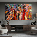 African American Jazz Singer Canvas Art — Red Dress Black by MyGreatCanvas | Canvas Wall Art Prints | Photo Prints & Wall Decor