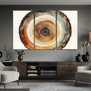 Natural Wood Slice Wall Art Canvas Print, Tree Ring Wall by MyGreatCanvas | Canvas Wall Art Prints | Photo Prints & Wall Decor