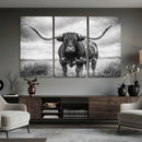 Texas Longhorn Canvas Wall Art Western Bull Desert Moody by MyGreatCanvas | Canvas Wall Art Prints | Photo Prints & Wall Decor