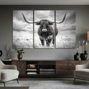 Texas Longhorn Canvas Wall Art Western Bull Desert Moody by MyGreatCanvas | Canvas Wall Art Prints | Photo Prints & Wall Decor